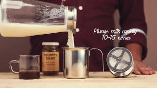 Café Style Coffee At Home with Manual Milk Frother  Country Bean [upl. by Miharba198]