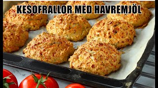 Nyttiga Kesofrallor med havremjöl glutenfritt bröd [upl. by Nevyar]