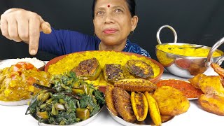 FOOD EATING SHOW FESTIVAL SPECIAL VEG DISHES MUKBANG ASMR [upl. by Aeslek83]