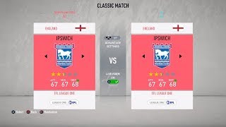 FIFA20  Ipswich Town v Ipswich Town [upl. by Atteroc107]