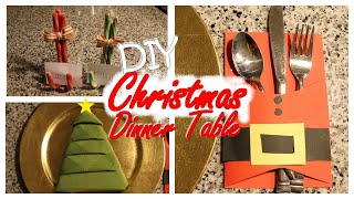 DIY Christmas Dinner Table Ideas [upl. by Radloff666]