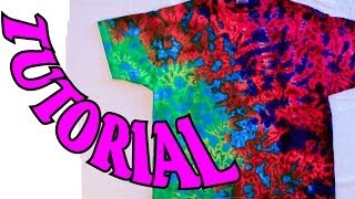 How to Tie Dye a Crinkle or Scrunch Design Full Tutorial 11 [upl. by Leira]