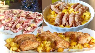 INVOLTINI DI LONZA IMPANATI AL FORNO con PATATE 🍖🥔 piatto delle feste [upl. by Ferro822]