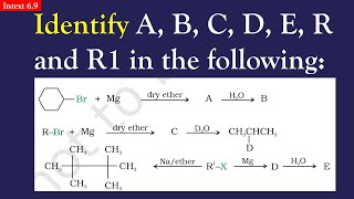 Identify A B C D E R and R1 in the following [upl. by Janel927]