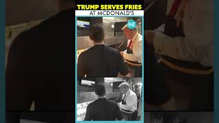 Trump Serves French Fries At Pennsylvania McDonalds Outlet [upl. by Pliske]