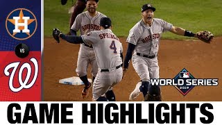 Gerrit Cole leads Astros in 71 World Series Game 5 win  AstrosNationals MLB Highlights [upl. by Bourque968]