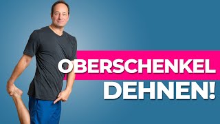 Oberschenkel dehnen  3 effektive Übungen gegen Knieschmerzen amp Arthrose [upl. by Ahsrat]