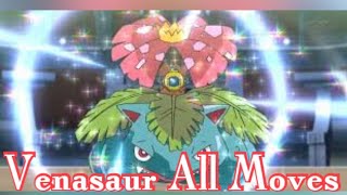 Venasaur All Attacks amp Moves Pokemon [upl. by Libna]