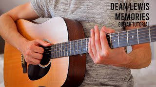 Dean Lewis  Memories EASY Guitar Tutorial With Chords  Lyrics [upl. by Annaear]