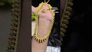 Most wanted traditional jewellery haaram gold alike for contact 7358520105gold chain southindian [upl. by Marybeth]