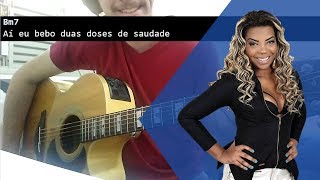 Karaokê DUAS DOSES DE SAUDADE  Ludmilla  Violão Instrumental com letra e cifra [upl. by Anastassia533]