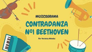 Musicograma Contradanza nº1 Beethoven 5 años [upl. by Isnan]