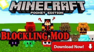 How to Download Blockling Mod in Minecraft PE  By Blackdart Gaming  Blocklings Mod in Minecraft [upl. by Hime606]