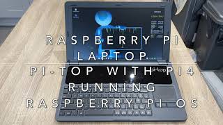 Raspberry PI Laptop with PITop Case and PI4 running Raspberry PI OS [upl. by Sloane]