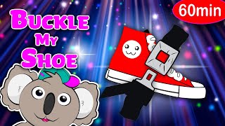 Buckle My Shoe Rap Color Rap  more 1 HOUR kiddokoala Songs [upl. by Anauqahc]