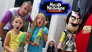 Hello Neighbor Treasure X Toy Scavenger Hunt We Scare Him off [upl. by Button572]