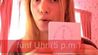 Learn German  How to tell the time die Uhrzeit [upl. by Ahsilam]