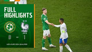 HIGHLIGHTS  Ireland 01 France  UEFA Euro 2024 Qualifier [upl. by Roanna]