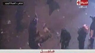 Shocking video Egyptian riot police beat naked protester [upl. by Almat31]