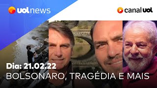 Bolsonaro e Carlos Rússia e Ucrânia tragédia em Petrópolis Lula Eduardo Leite e mais  UOL News [upl. by Ahsienyt]