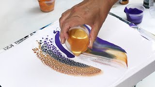 OH NO How to Salvage a CRACKED Acrylic Pour Swipe [upl. by Ardnekal]