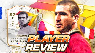 5⭐4⭐ 92 GOLAZO ICON CANTONA SBC PLAYER REVIEW  FC 24 Ultimate Team [upl. by Eilrahs]