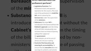 Class 11 Political Science Chapter 4 Legislature importantnotes [upl. by Patten]