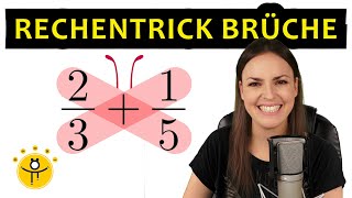 Mathe TRICKS – Brüche addieren und subtrahieren Bruchrechnen [upl. by Zima214]