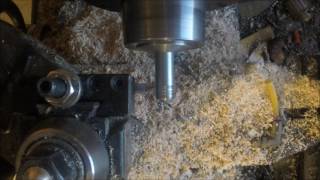 Threading on a Hardinge HLV Lathe [upl. by Tabina531]