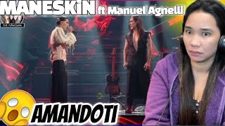 FIRST TIME WATCHING AMANDOTI ft MANUEL AGNELLI MANESKIN REACTION [upl. by Nitsrek]