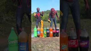 Mentos vs coke  pepsi  sprite  thumps up  fanta  7up and marinda [upl. by Hnahk630]