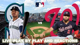 Seattle Mariners vs Washington Nationals Live PlayByPlay amp Reactions [upl. by Dorsman540]