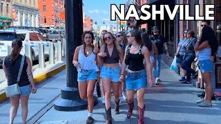 Vibrant Nashville Tennessee Afternoon Walk on Friday  October 4 2024  4k Video City Sounds [upl. by Aliuqaj]