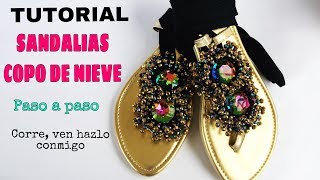 COMO HACER SANDALIAS DE LAZOS PARTE 1 POR ACCESORIES DESIGN BISUTERIA [upl. by Olecram]