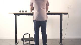 STANDFT01 Foot Rest Desk Accessory by VIVO [upl. by Werby]