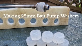 22mm lugworm bait pump washers Made From Silicone and Water [upl. by Scoville713]