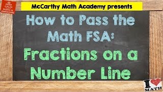 How to Pass the Math FSA  Fractions on a Number Line 3rd [upl. by Marys]