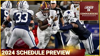 Washington Commanders NFL Schedule Preview Jayden Daniels vs Caleb Williams Primetime Games Bye [upl. by Alie981]