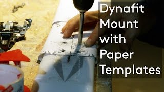 Dynafit Binding Mount using Paper Templates [upl. by Eilla]