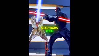 Star Wars Fights Now vs Then 😪❤ starwars shorts [upl. by Ttelrats]