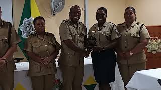 Police Commissioner Recognizes Outstanding Women Officers in Belize  PT 2 [upl. by Anotyad]