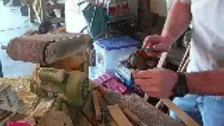 Making a Traditional Longbow amp Recurve Bow Part 2  Sanding Shaping Nocks [upl. by Aisinoid]