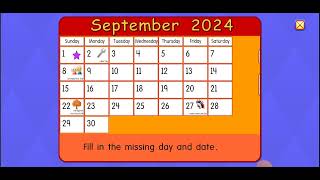 starfall calendar September 1 2024 [upl. by Jarrad]