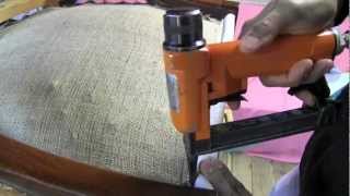 How To Upholster A Side Chair  1 Preparing The Seatmov [upl. by Pru]