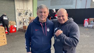 Dr Teddy Atlas Foundation Annual Turkey Drive Joe Zapata Teddy Atlas Mr G and Michael Moorer 🦃 [upl. by Adah]