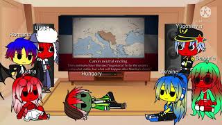 Gacha Club countryhumans react to Yugoslavia all endings [upl. by Danas]