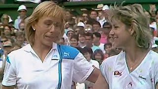 Martina Navratilova vs Chris Evert 1987 Wimbledon SF Highlights [upl. by Edy633]