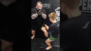 Eddie Hall DESTROYED by 9 Year Old in MMA [upl. by Monjan617]