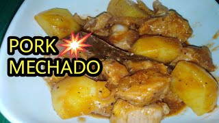 PORK MECHADO RECIPE  How to cook pork mechado instant quixk and easy [upl. by Rhetta]