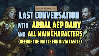 Last Conversation With Ardal Aep Dahy And All Companions Before The Battle For Rivia Castle [upl. by Adnamar]